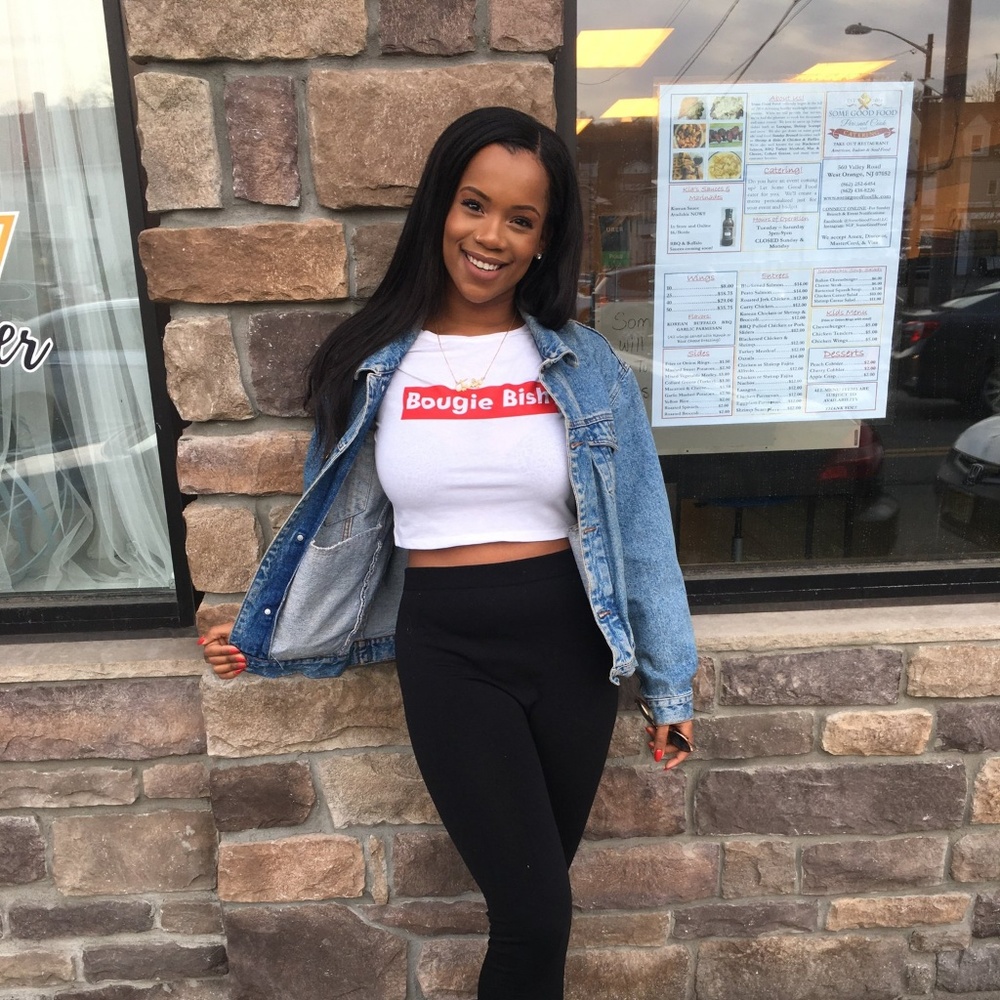 Bougie Bish Crop Top Tee